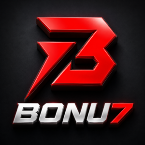 BONU7 Game 3D red and silver logo